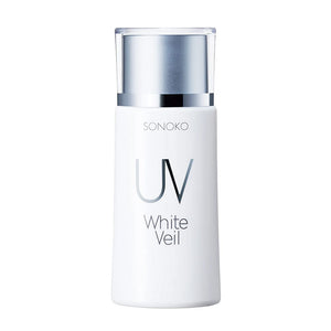 Makeup Foundation Sunscreen (UV White Veil, 1.1 oz (30 g), SONOKO UV Sunscreen, SPF 40 PA+++, Quasi-Drug, Skin Care (Stains, Freckles, Pore Cover)