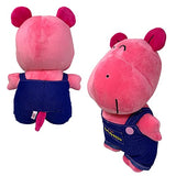 Super Cute Overalls for Tabekko Childrens Animal Overalls, Big Plush Toy, Approx. 13.4 x 7.1 inches (34 x 18 cm), Bag