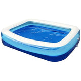 Brain Large Size Family Pool, Electric Air Pump Included 6.6 ft. (2 m) Jumbo Family Pool