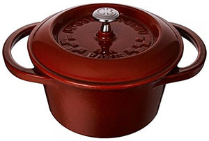 LE CORDON BLEU Round Cocotte 22cm (Bordeaux Rouge) LCB0008