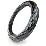 Clazzio Double Stitch Quilt Handle Cover S Size Gloss Black x Black Stitch [09HEF0039KK]