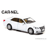 Hikoseven CARNEL 1/43 Toyota Crown Royal Saloon G (GRS210) 2016 White Pearl Crystal Shine Finished Product