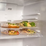 HARIO BUONO Kitchen KSTL-140-TW Heat-Resistant Glass Storage Container, Made in Japan, 40.9 fl oz (1,400 ml), Set of 6, Clear