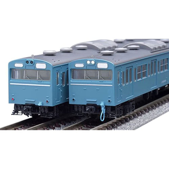 TOMIX N gauge 103 Series High Driving, Stands Non ATC Car Sky Blue Basic Set 92586 Railway Model Train