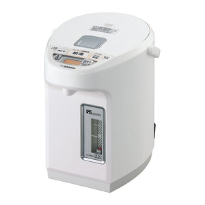 Zojirushi CV-WB22-WA Electric Pot, 0.6 gal (2.2 L), Full Volume, High Speed Boiling, Vacuum Bottle, Heat Retention, Steamless Construction, Energy Saving Mode, 5 Temperature Settings, White