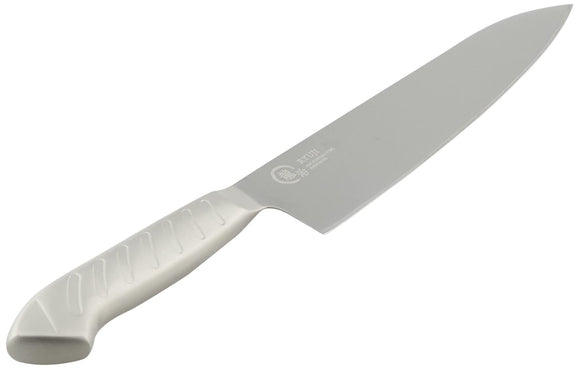 Shimomura Industrial RYO-104 Ryuji All Stainless Steel Chef's Knife, 8.3 inches (210 mm), Molybdenum Vanadium Steel, Dishwasher Safe, Made in Tsubamesanjo, Niigata