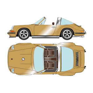 Titan64 1/64 Singer 911 (964) Targa Gold Finished Product