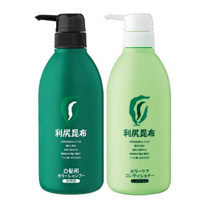 Rishiri Color Shampoo & Rishiri Color Care Conditioner Value Size Set (Black)