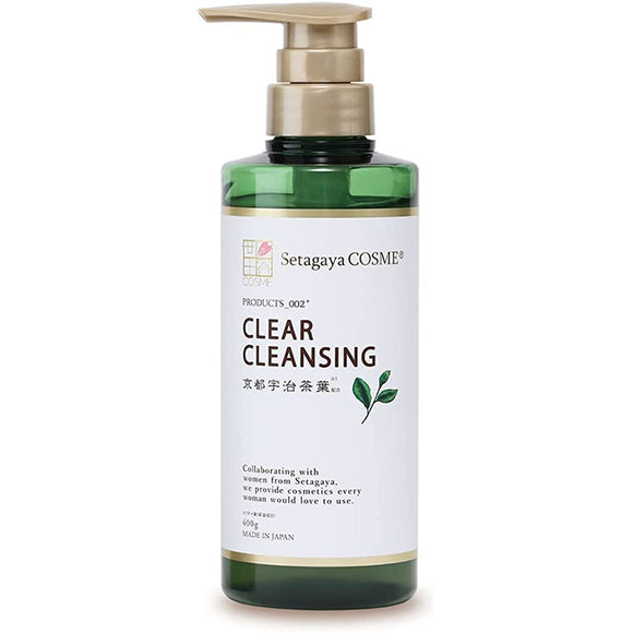 Setagaya cosmetics clear cleansing gel Kyoto Uji tea leaves 1 400g (about 3 months supply) skin care additive-free pore care