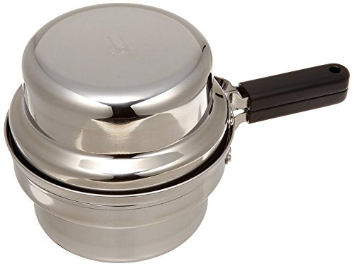 Oaks Made in Japan IH compatible Easy to clean up Tempura pot set Oil pot with thermometer T23 Silver 2L