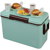 Captain Stag CS Charmant UE-79 Cooler Box, 8.7 gal (33 L) Capacity, Made in Japan, Mint Green