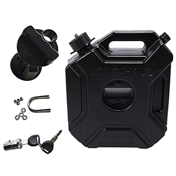 JAIMEMENALIN 5L GAS CAN FUEL TANK CORCYCLE GAS CAN BACKUP FUEL JUG with Lock Keyy