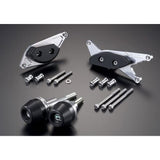 Agras Racing Slider 4-piece Set Generator A Logo No (Frame type) Juracon: Black GSR600 GSR400 342-387-006B