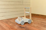 Shinsay International Oshiguruma Wooden Trolley with Twirling Toy and Anti-Scratch Cushion Bumper