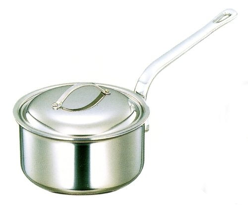 Miyazaki Seisakusho OJ-1 Objet Single-Handle Pot, Milk Pan, 4.7 inches (12  cm), Made in Japan, Induction Compatible, Lightweight