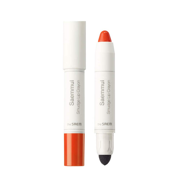 THE SAEM Japan Official (the SAEM) Saemmul Smudge Lip Crayon (0235) Lipstick Orange 2.5g