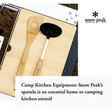 Snow Peak CS-215 Cooking Spatula, Wood Grain, 13.0 x 2.8 x 0.6 inches (330 x 70 x 15 mm)