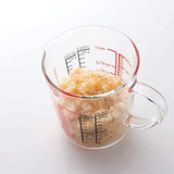 Hario CMJW-500-AZ Measuring Cup, Wide, 16.9 fl oz (500 ml), Made in Japan