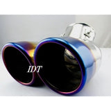 Lexus RX 270 350 350H Two outlets muffler cutter titanium color parts dress -up oval stainless steel outlet custom