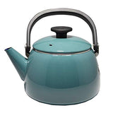 Fuji Horo CLF-2.5K.SB Enamel Kettle, 0.7 gallons (2.5 L), Smoke Blue, Induction Compatible