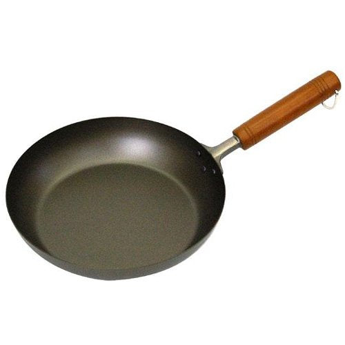 Hasemoto Pure Titanium Frying Pan with Wooden Handle, 9.4 inches (24 cm), Body: Titanium, Handle: Wood, Japan AHLJ824