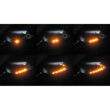 KIJIMA Bike Bike Part Mirror TECH07 Shaft type Mirror & LED turn signal left and right set sequential type carbon look 203-8076