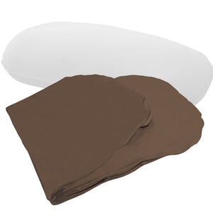 Iris Plaza Beans MAX Bead Cushion, Washable Replacement Cover, Floor Chair, 10 Colors, Brown