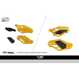 DIMOTIV DMV Footrest Plate (FOOTREST PLATE) YAMAHA YZF-R25 / YZF-R3 Gold DI-FP-YA-02-G