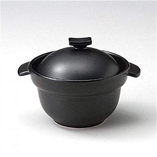 Rice cooking pot Rice pot 1 go clay pot with double lid Microwave oven possible Banko ware