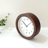 KATOMOKU Dual Use Clock, 5 km-112BRRC, Brown, Radio Clock, Continuous Second Hand