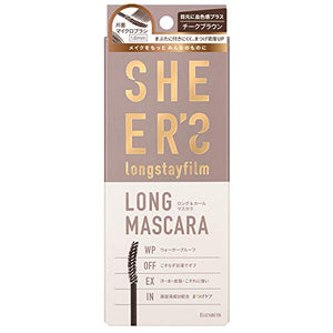 sheers long stay film mascara 02 cheek brown 6g