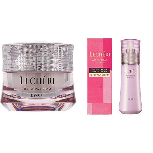 [Set] LECHERI Lift Glow Cream 40g & Rucheri Wrinkle Repair Emulsion Body 120mL