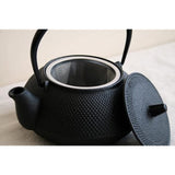 Nanbu Cast Iron New Model 5: Textured, Non Enamelled Black Teapot 12802