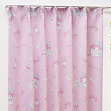 My Melody SB-455/SB-456 Grade 2 Blackout Thermal Insulating, Lace, Set of 4, Width 39.4 x 78.7 inches (100 x 200 cm), Sanrio Washable, My Melody Character