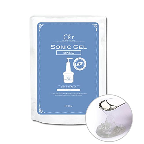 Ciel Sonic Gel (Facial Device Gel) Original 1L Refill [Ultrasonic Gel Ultrasonic Facial Device Gel EMS Gel Water Soluble Gel Cavitation Ultrasonic Facial Device Gel EMS Water Soluble Commercial Use]