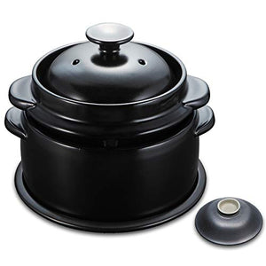 Kuroshan Kamado Rice Pot, Made in Japan (Large), For Cooking 1 to 4 Servings