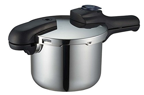 Pearl Metal  Quick Eco H-5040 Pressure Cooker 3.5L IH Support 3-Layer Bottom Conversion Style Recipes Include