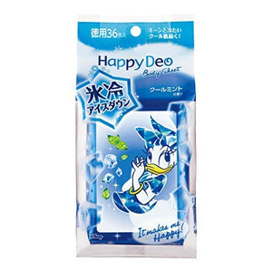 Happy Deo Body Sheet Ice Down Cool Mint <Economy> x 3 pieces