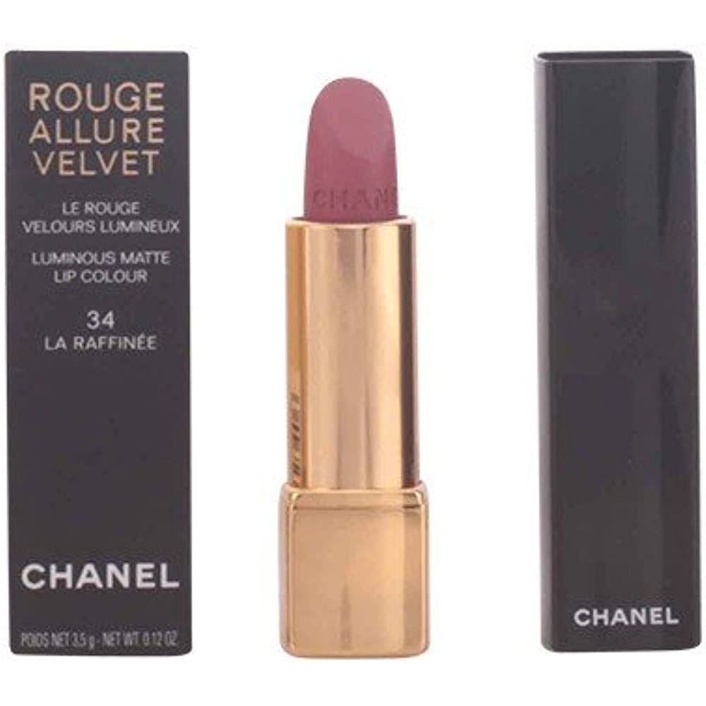 CHANEL ROUGE ALLURE VELVET IN 34 LA RAFFINÉE, Beauty & Personal Care, Face,  Makeup on Carousell