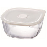 HARIO BUONO Kitchen KSTM-60-TW Heat-Resistant Glass Airtight Storage Containers and Corners, 20.3 fl oz (600 ml), Set of 6