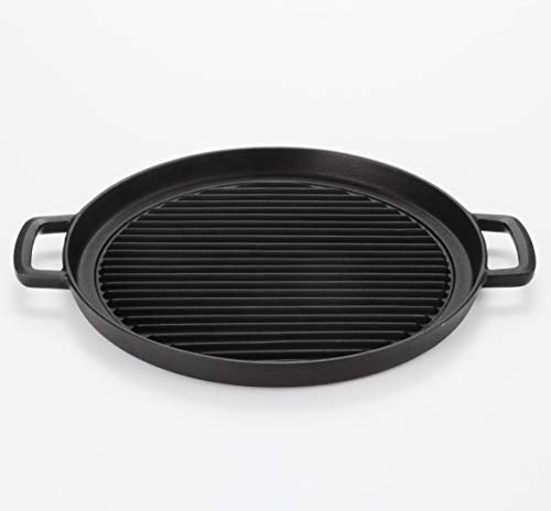Rock casting Iwachu Grill pan round 29 Black baking Inner diameter 28.5cm Nanbu ironware 23051
