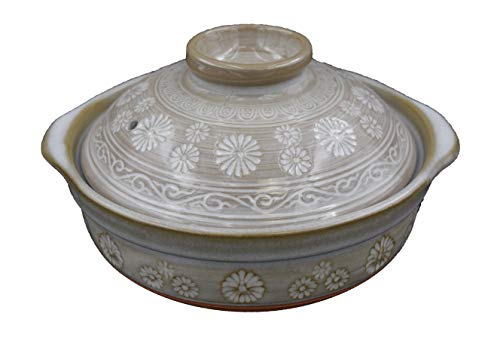 Water-repellent ceramic coating clay pot Earth-repellent pot Made in Japan Banko ware Uchiyama Ceramics Co., Ltd. (No. 6 for 1 person, Mishima)