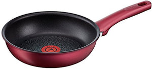 Tefal Frying Pan 21cm IH Compatible IH Ruby Excellence Frying Pan Titanium Excellence 6 Layer Coating C62202 T-fal with Handle