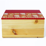 Shimayaban Craft Manufacturing Co., Ltd. Heavy Box, Red, Height 6.7 inches (17 cm) x Width 8.3 inches (21 cm) x Height 4.1 inches (10.5 cm)