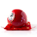 Reverse Scale Dharma Piggy Bank, Interior Decoration, Zabuton Included, Tatsuma, Auspicious Carrier, Cute Piggy Bank, Interior, Savings, Red (Rink), Winning Luck