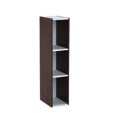 Iris Ohyama Open Shelf Rack Off-White Walnut Brown Width 20 x Height 90 cm UB-9020