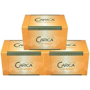 Carica Therapy (100 Packs) x 3 + Blue Papaya Soap 3.5 oz (100 g) + 30 Packs of Carica Therapy