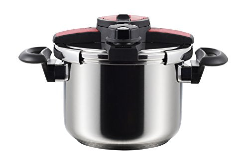 Aoyagi Corporation NEW Bordeaux Stainless Steel Two-Handed Pressure Cooker 6L 23002 Silver