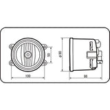 IPF fog lamp halogen H11 round multi -reflector diameter 90mm gold MR90G