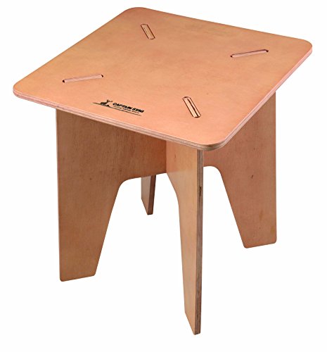 CAPTAIN STAG UP-1028 Camping BBQ Table Desk Low Style Square Table Width 15.7 x Depth 15.7 x Height 15.7 inches (40 x 40 x 40 cm)